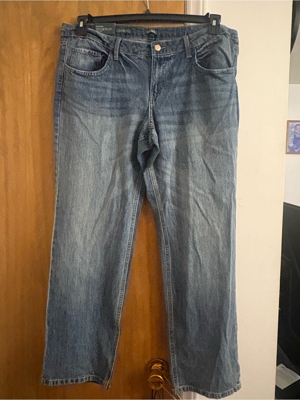 Target Women's Wide Leg Jeans in Washed Blue